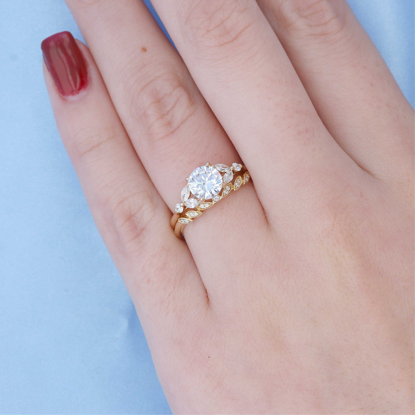 Diamond Contour Nature Inspired Band