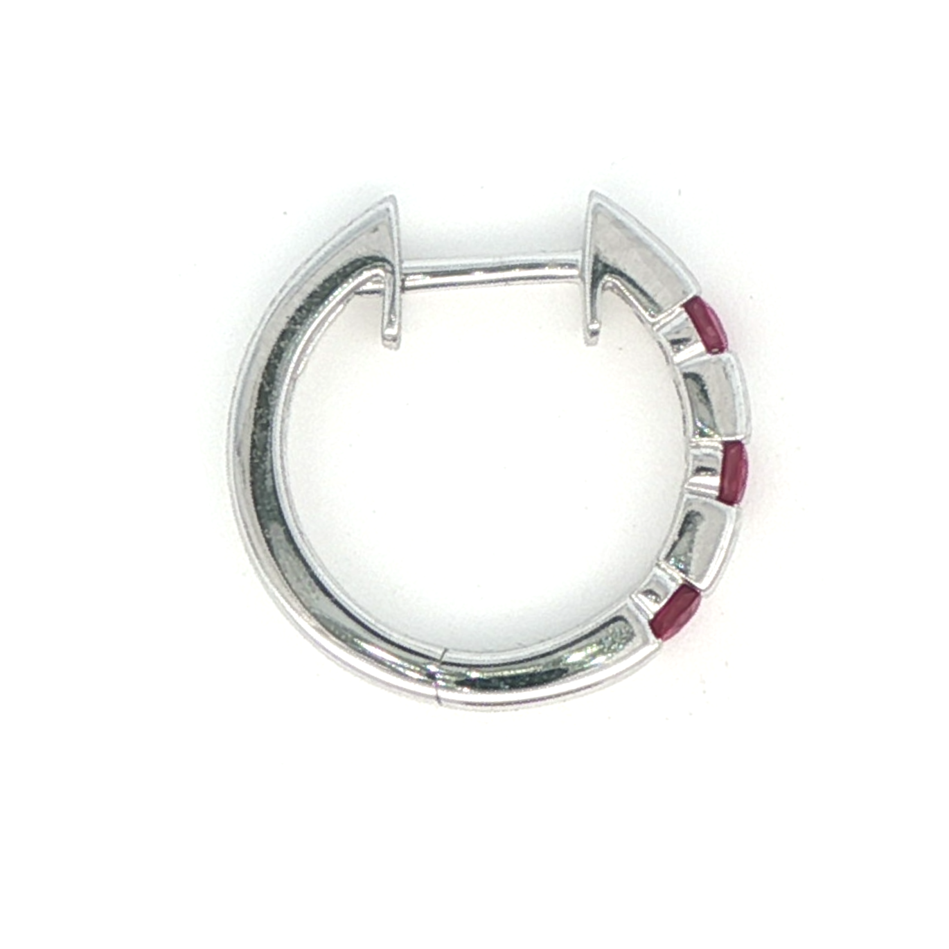 Ruby Hoop Earrings