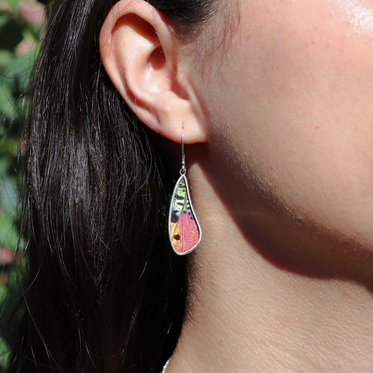 Sunset Moth Wing Earrings | Sterling Silver