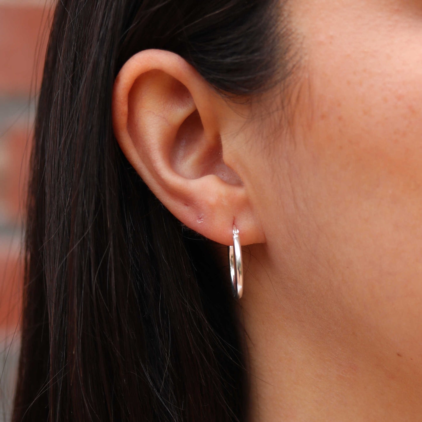 20 mm Sterling Silver Hoop Earrings