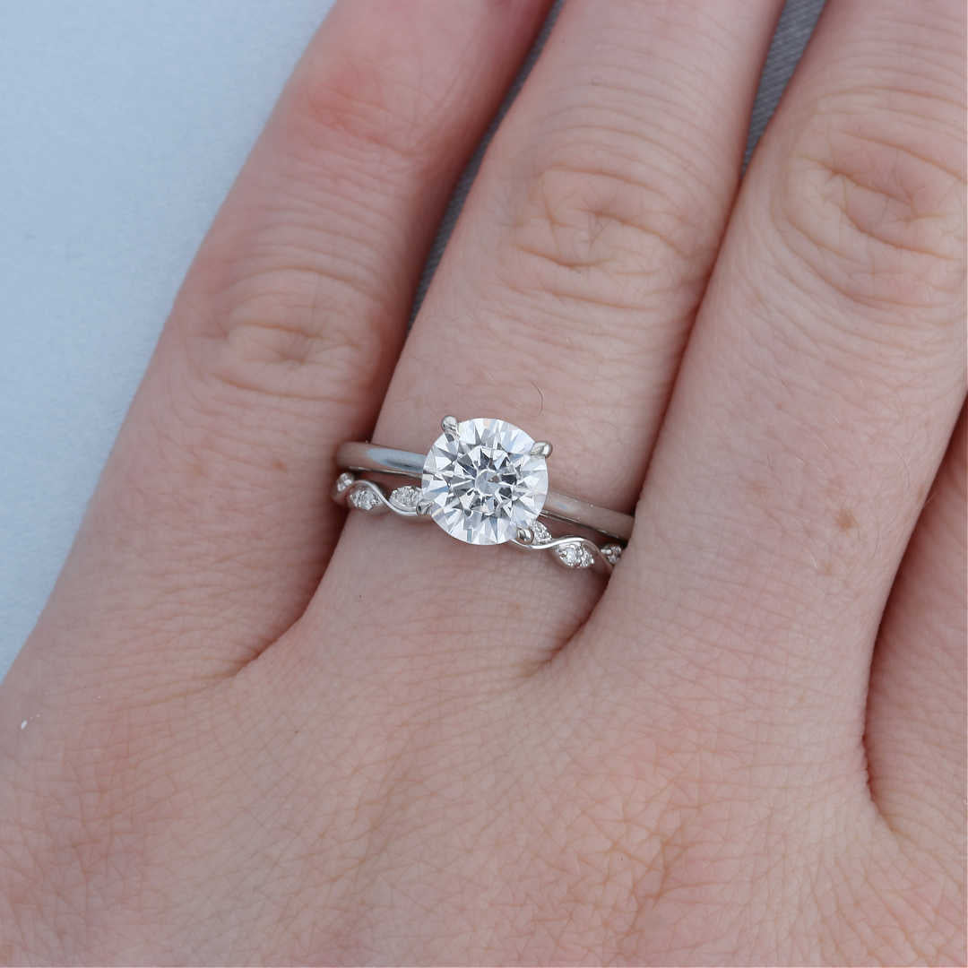 Diamond Wave Marquise Shape Band