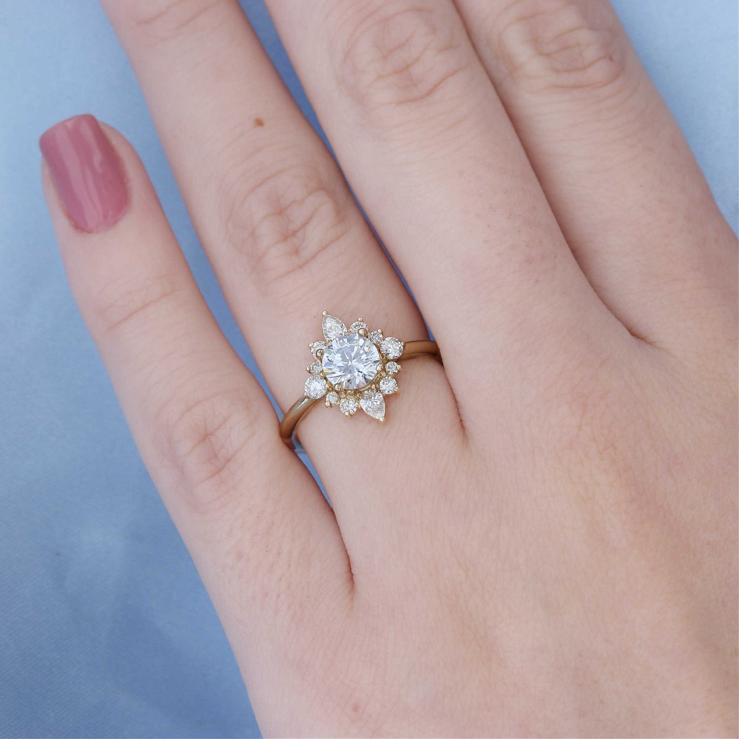 Diamond Tutu Halo Engagement Ring