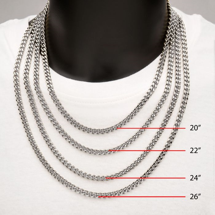 20" Steel 6mm Miami Cuban Chain