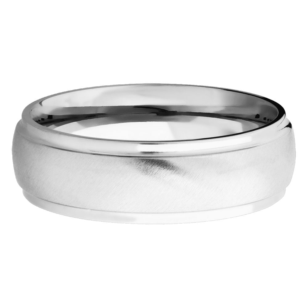 Cobalt Chrome Satin Wedding Band