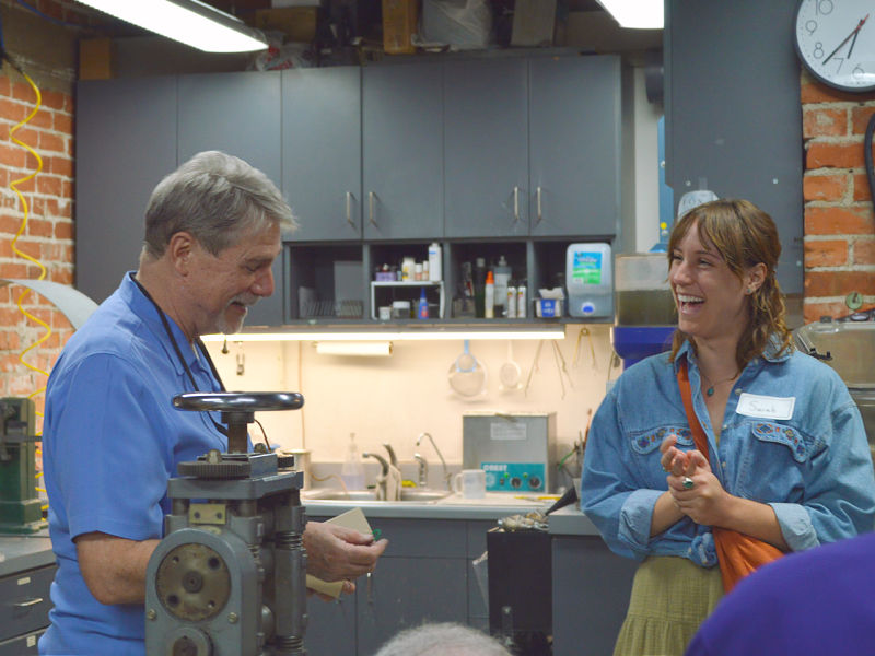 George Fox Presenting during the Backstage with Fox Fine Jewelry event
