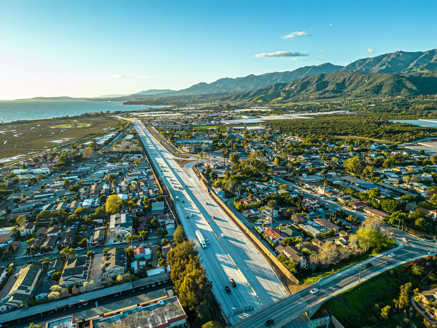 Bird's-eye view of Carpinteria, CA