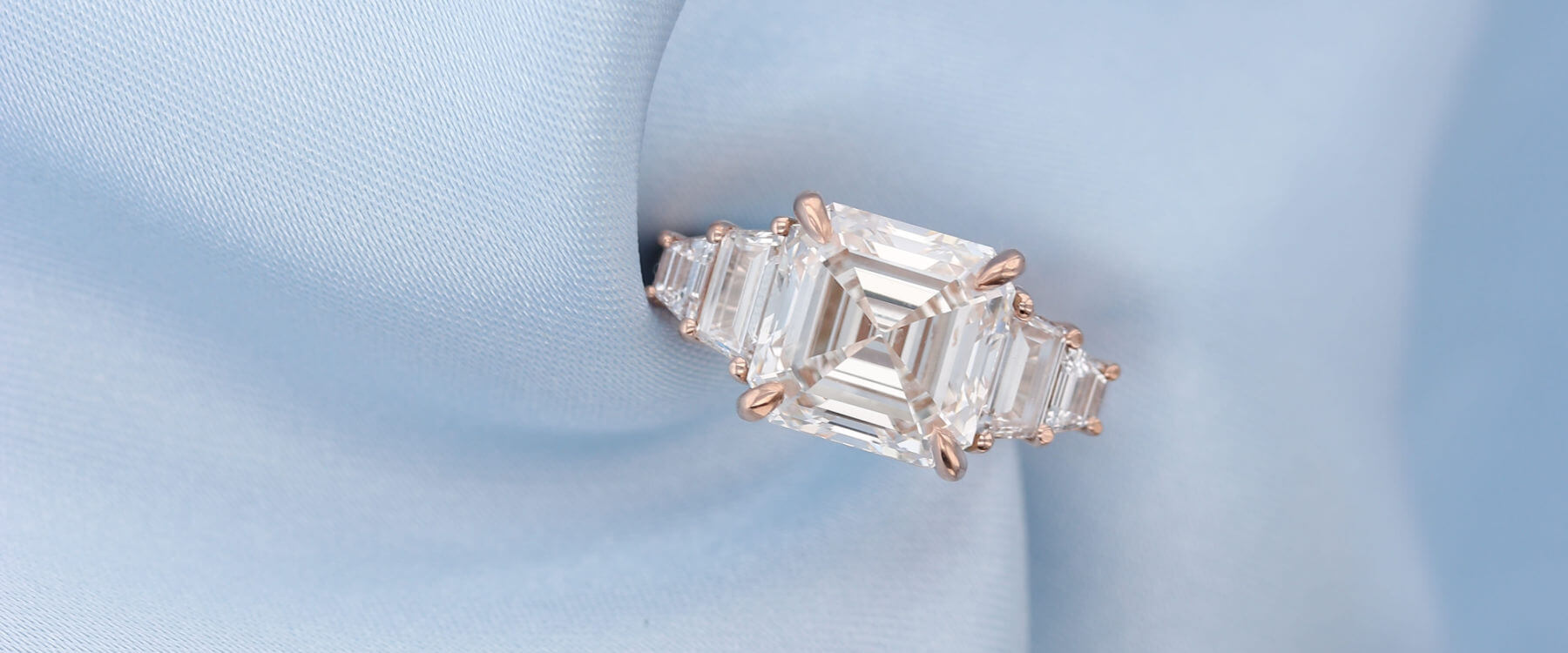 Custom Asher Cut Diamond Engagement Ring