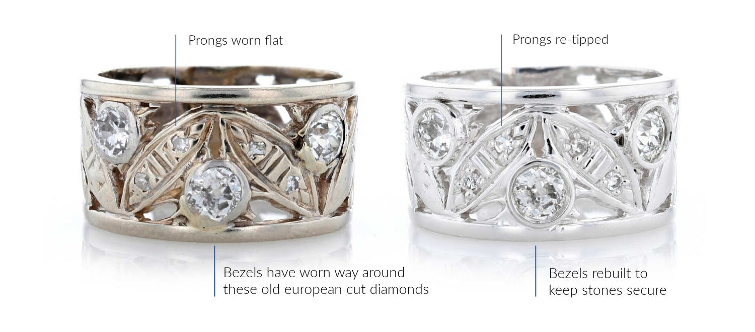 Antique jewelry repaired