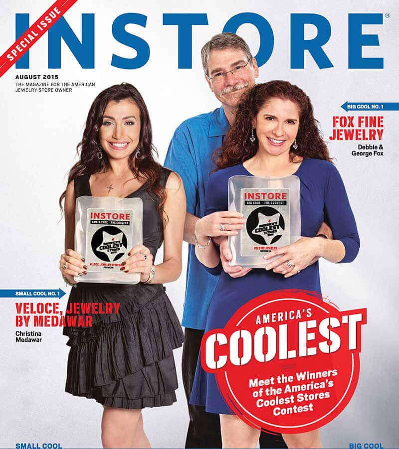 Fox Fine Jewelry's "America's Coolest Jeweler" INSTORE Magazine Cover