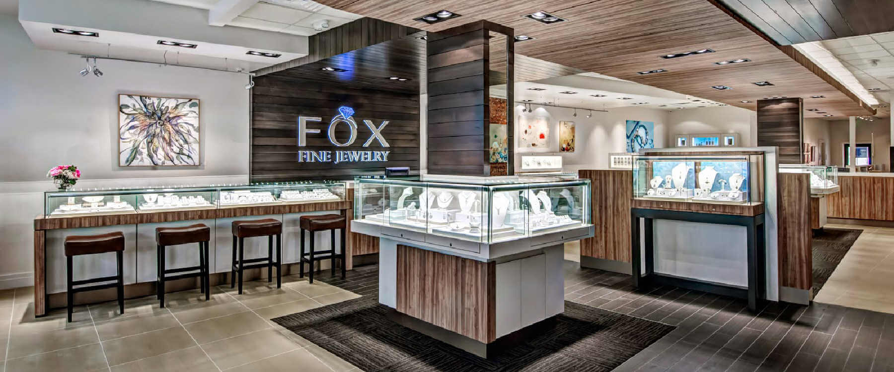 Inside of Fox Fine Jewelry located in Ventura CA