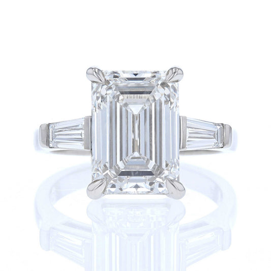 Platinum 3 Stone Diamond Engagement Ring