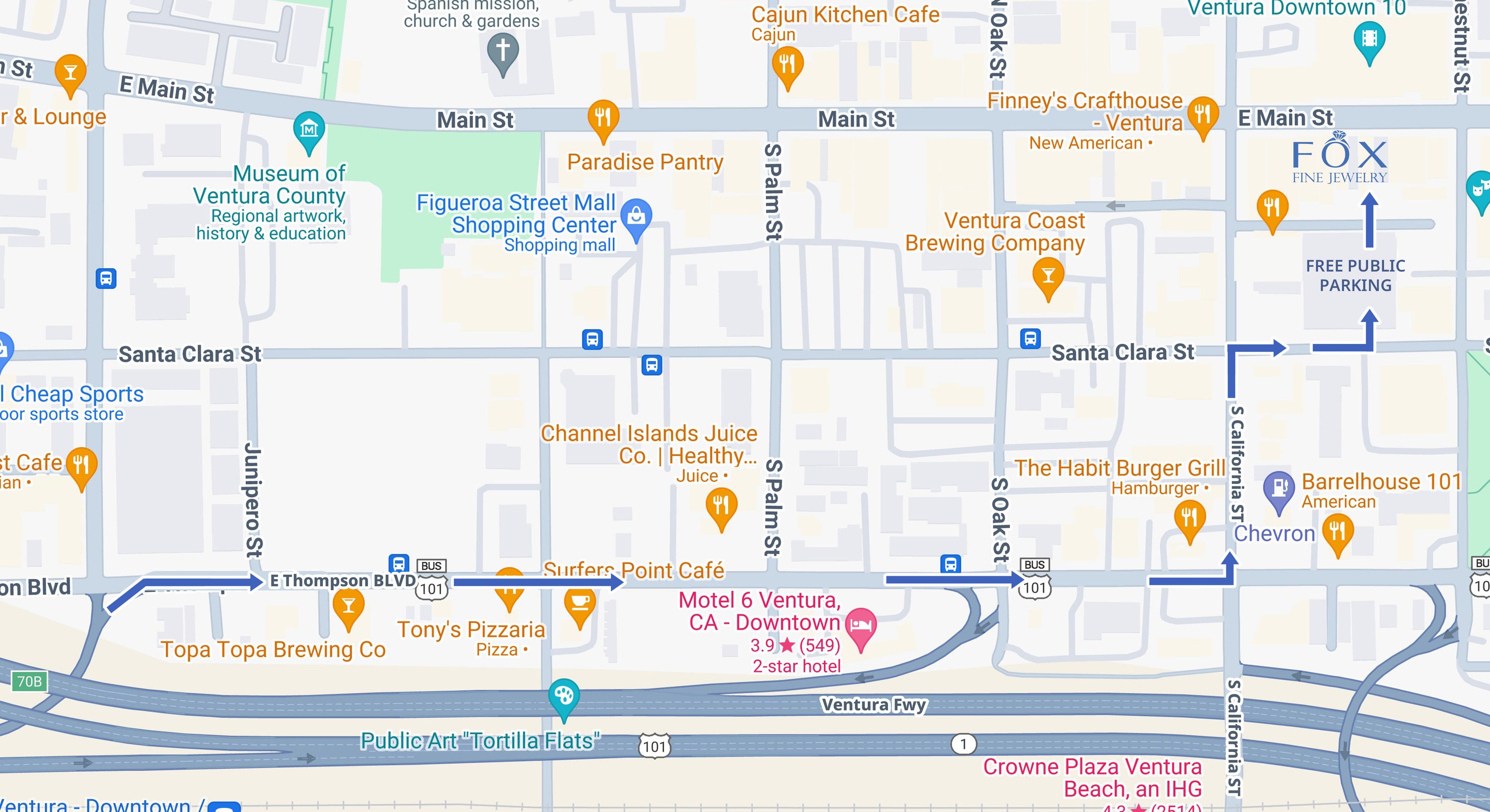 Parking at Fox Fine Jewelry