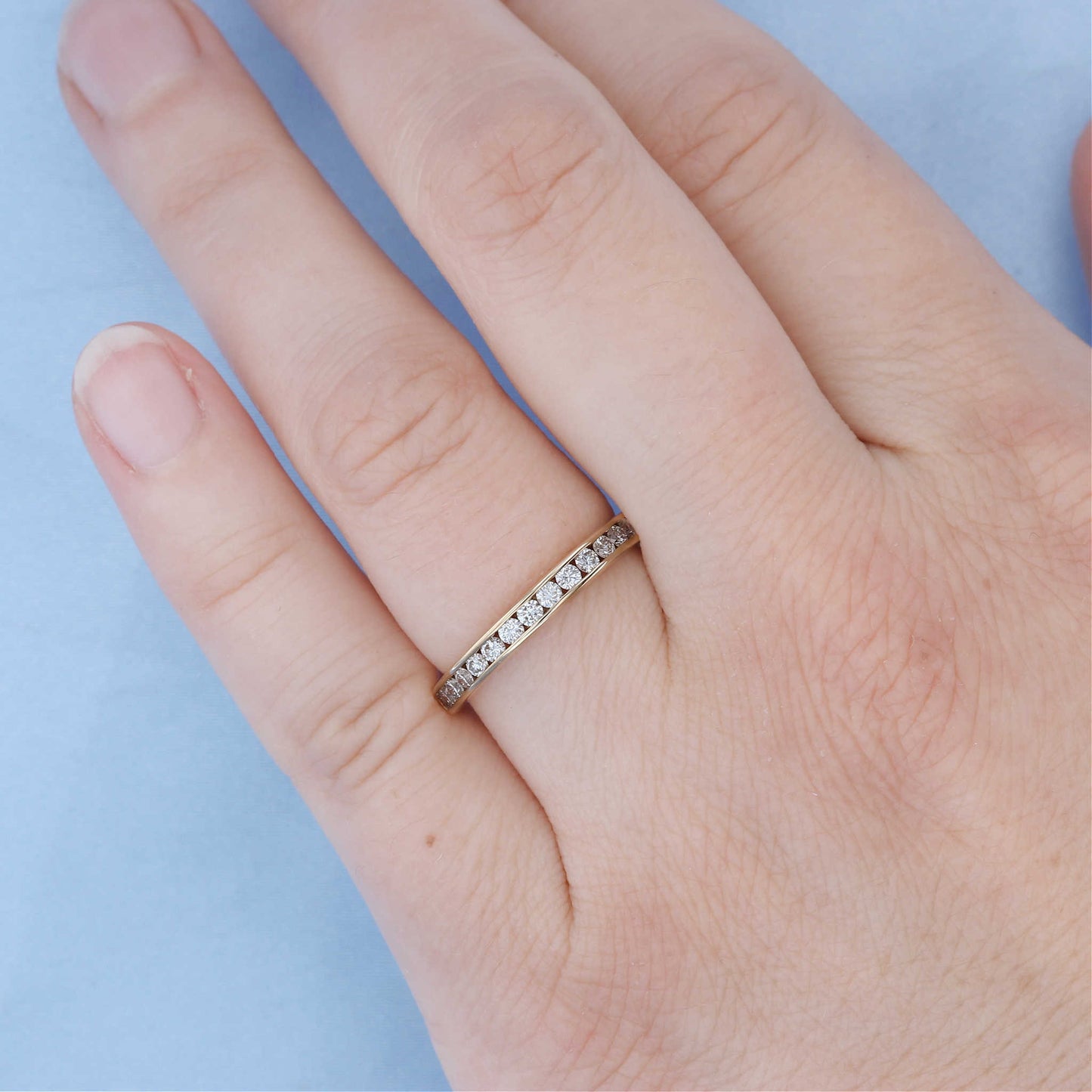 Channel Set Diamond Band