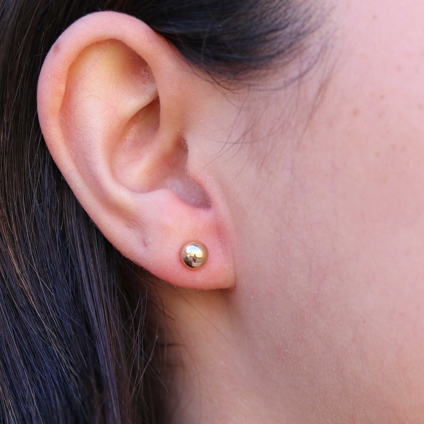 Yellow Gold 6 mm Ball Studs