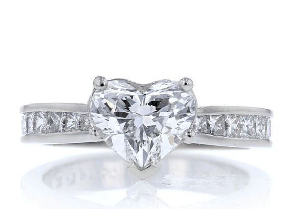 Heart-Shaped Diamond Engagement Ring