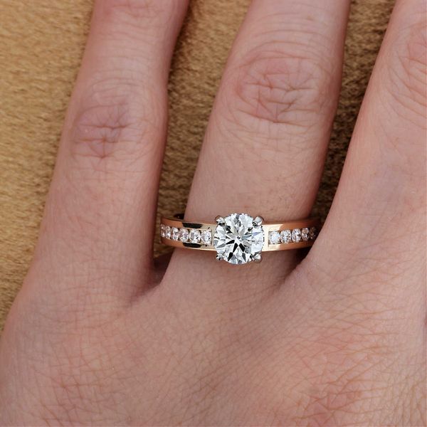 Montana Yogo Sapphire Hidden Halo Ring