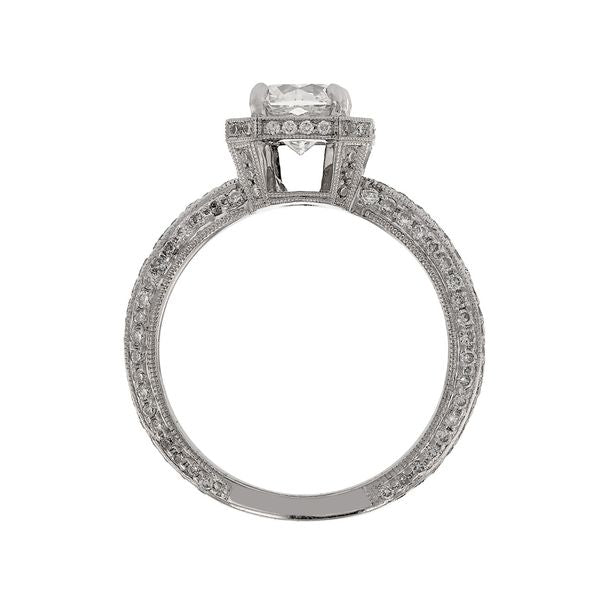 Flanders Halo Peekaboo Diamond Ring