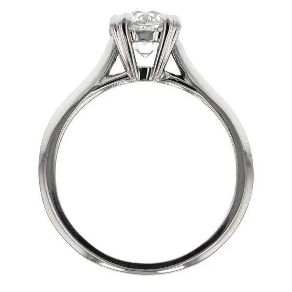 Solitaire Engagement Ring with Double Prongs