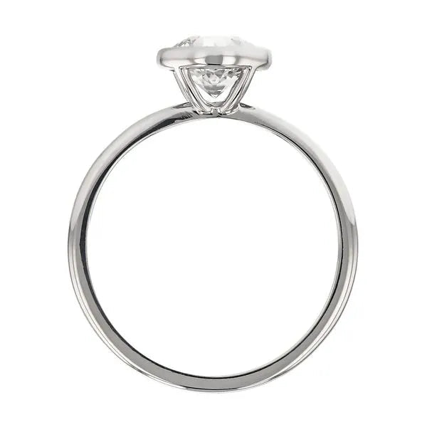 Bezel Diamond Engagement Ring