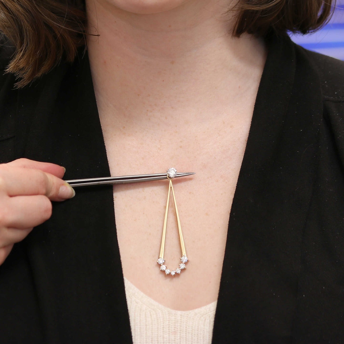 Graduated Diamond Drop Earring Jackets