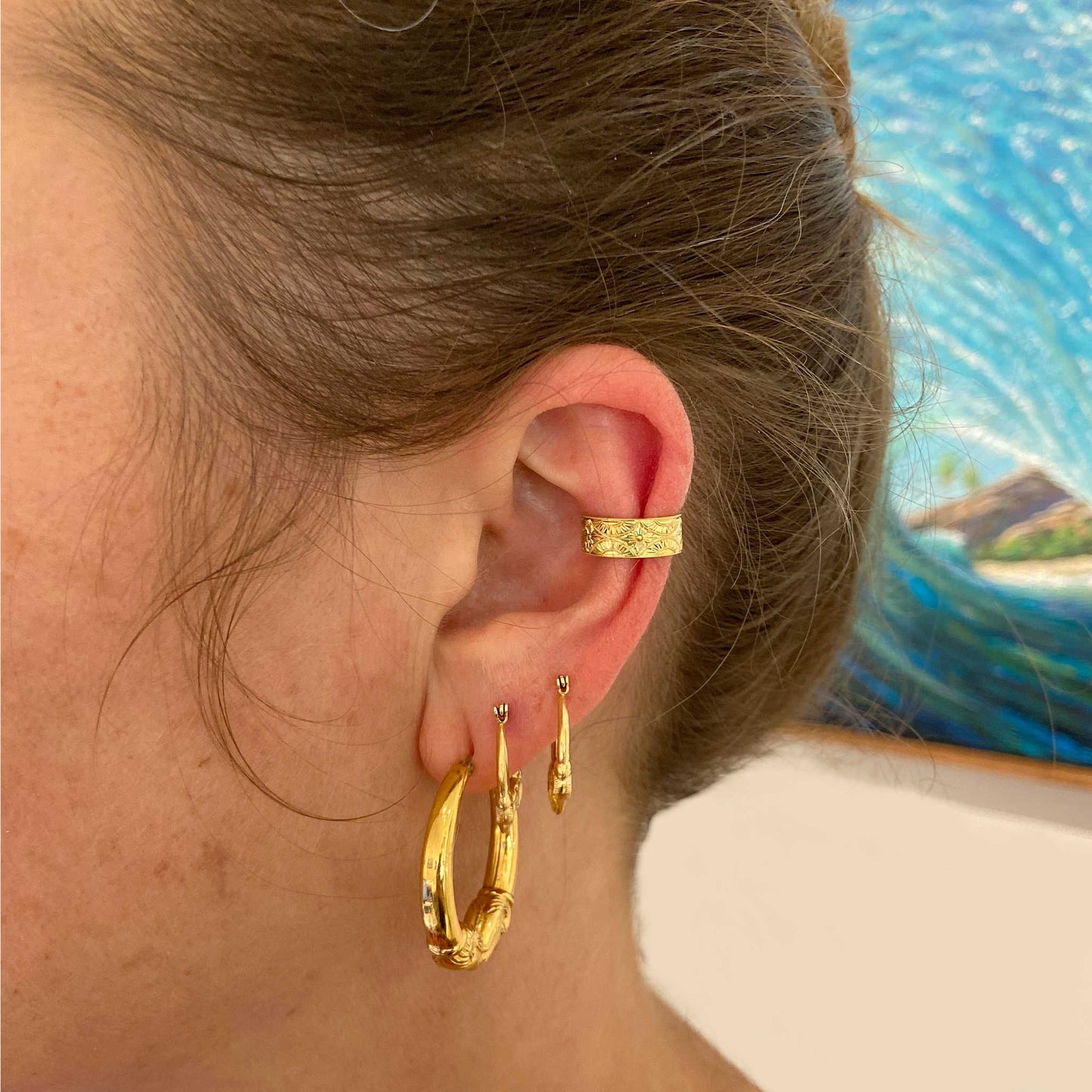 Hand Engraved Earring Cuff