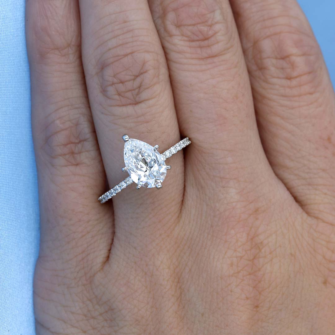 Pear Diamond Engagement Ring
