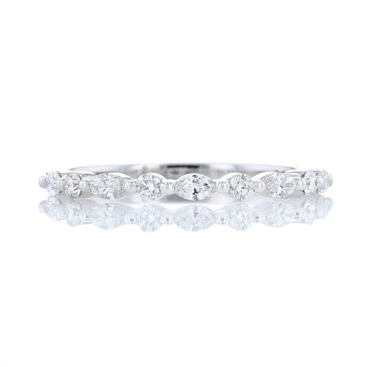 Marquise & Round Diamond Floating Band
