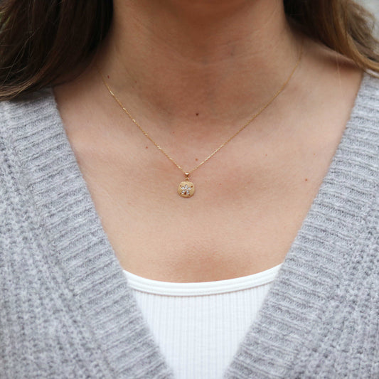 Petite Diamond Sand Dollar Pendant