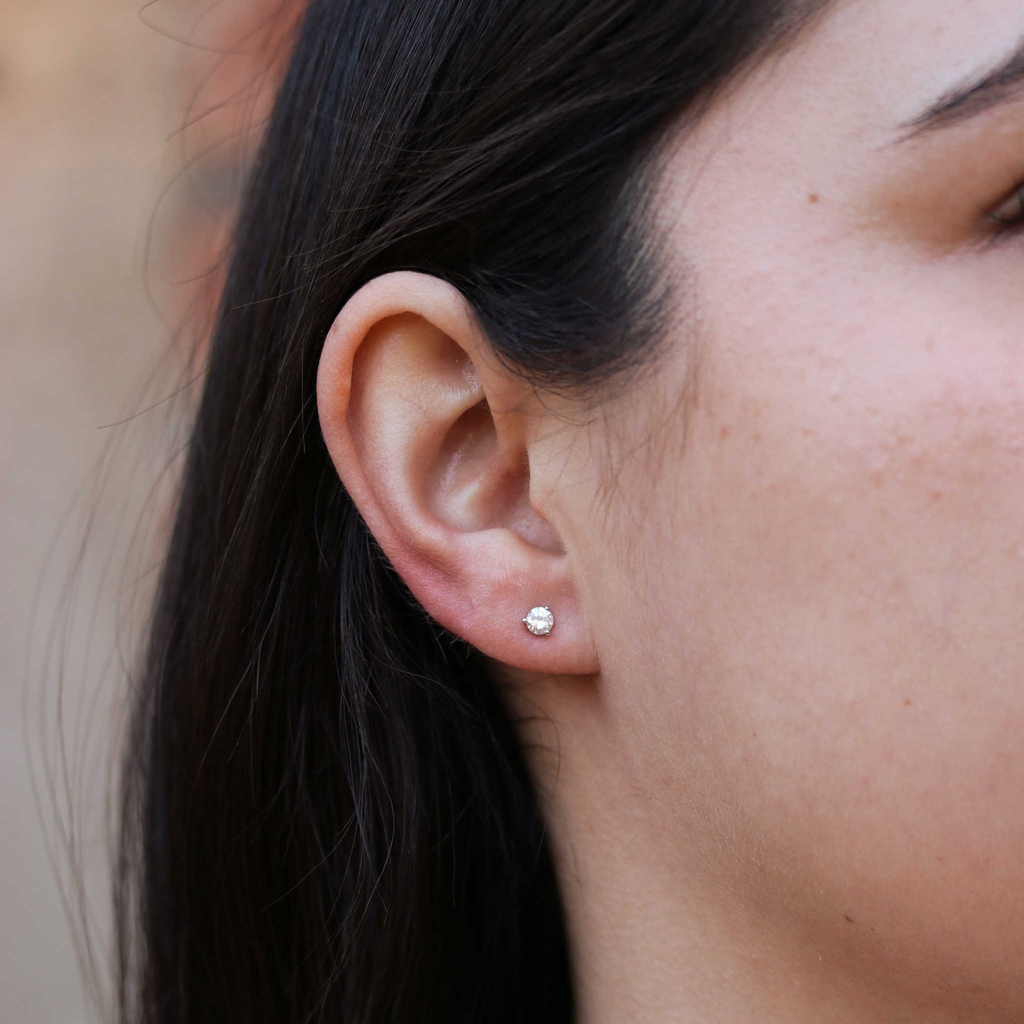 .34 - .39 carat Diamond Stud Earrings