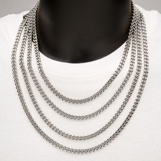 26" Steel 6mm Miami Cuban Chain
