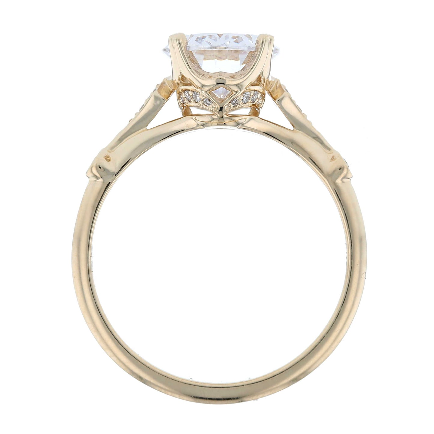 Oval Diamond Art Deco Engagement Ring