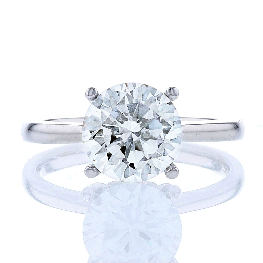Chevron Setting Peekaboo Diamond Crown Engagement Ring | Fox Fine Jewelry