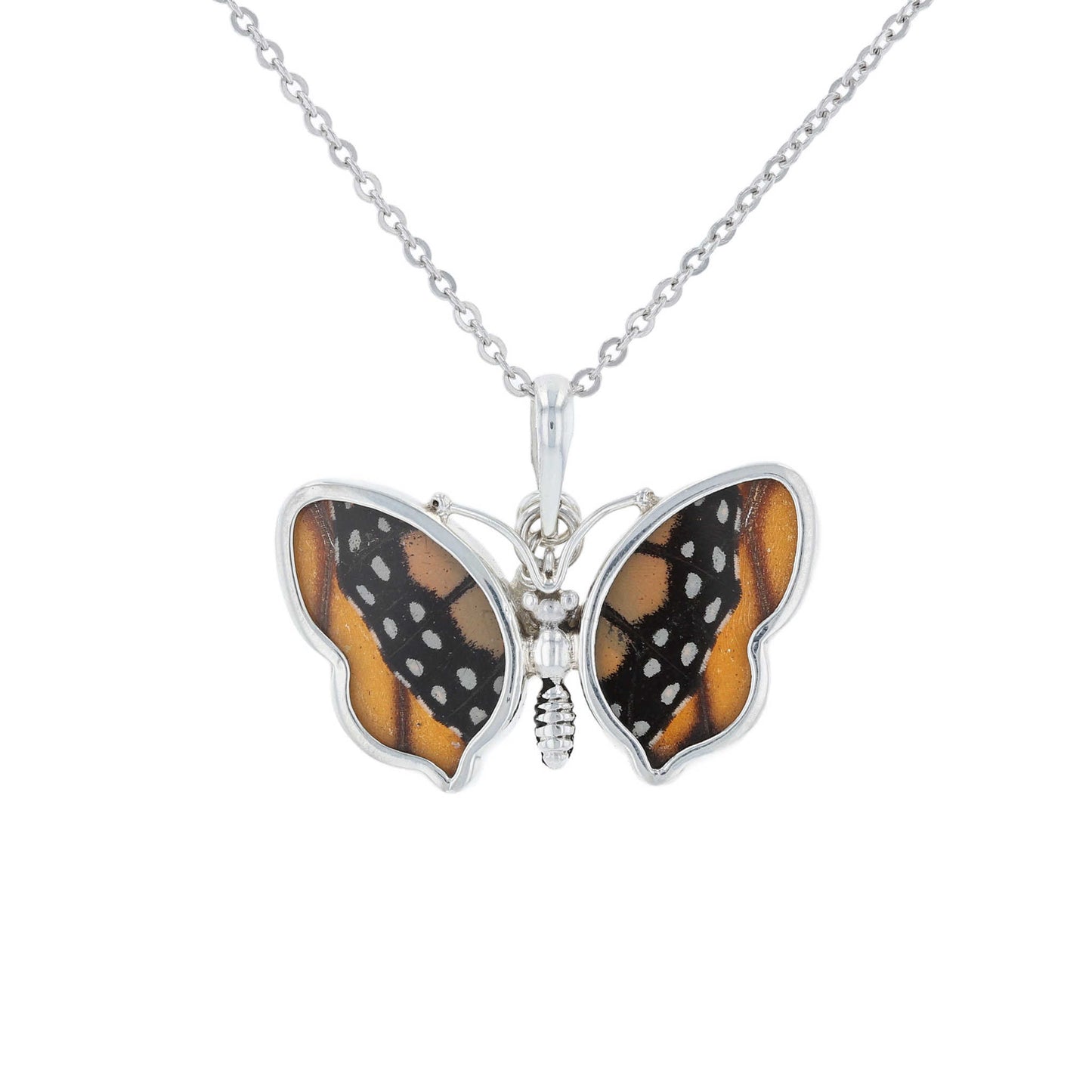Petite Butterfly Wing Pendant | Monarch