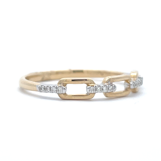 Diamond Link Ring