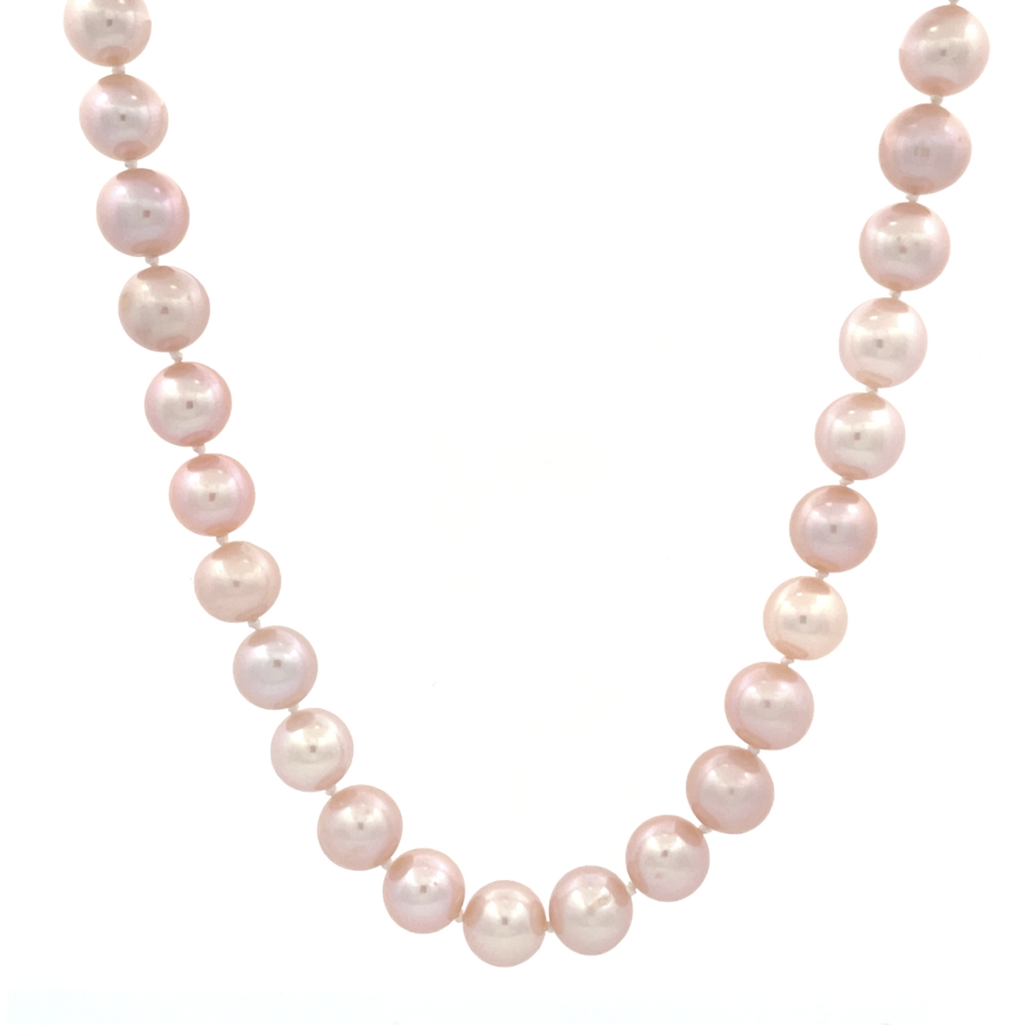 Sterling Silver Pink Pearl Strand
