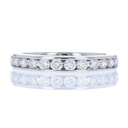 White Gold Channel Set Diamond Band