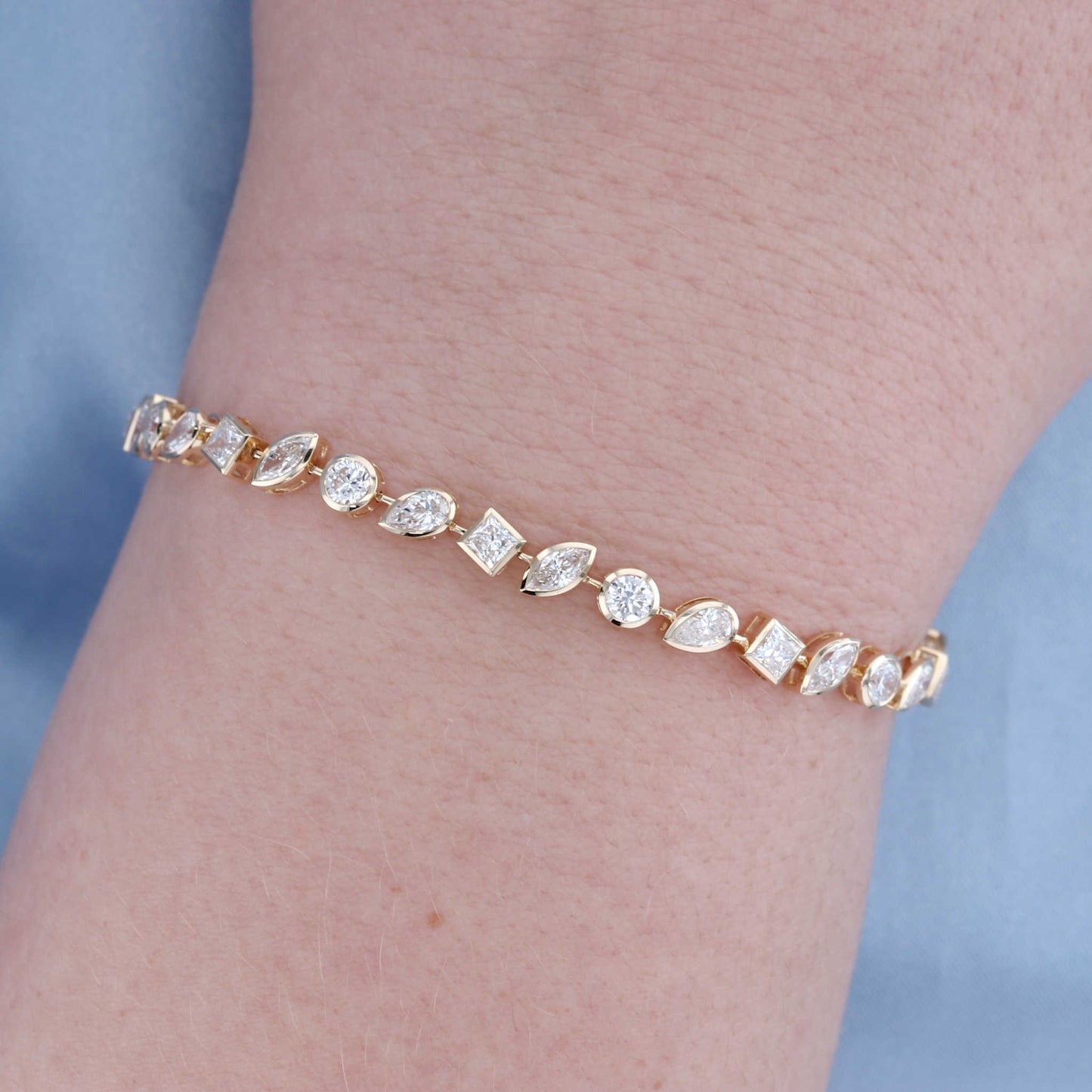 Lab Diamond Multi-Shape Bracelet