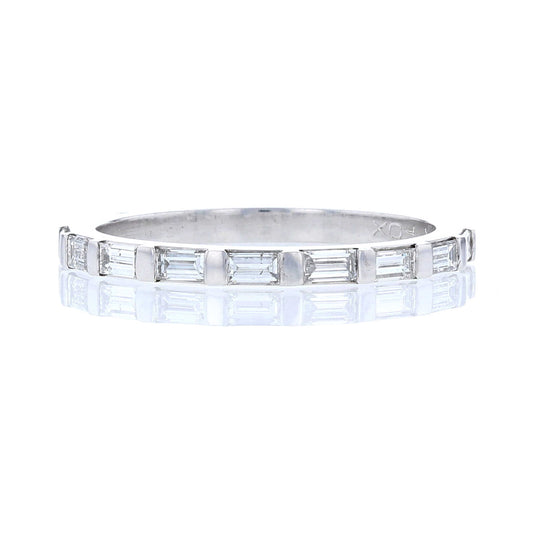 1/2 Carat Diamond East West Baguette Band