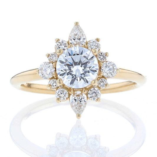Diamond Tutu Halo Engagement Ring
