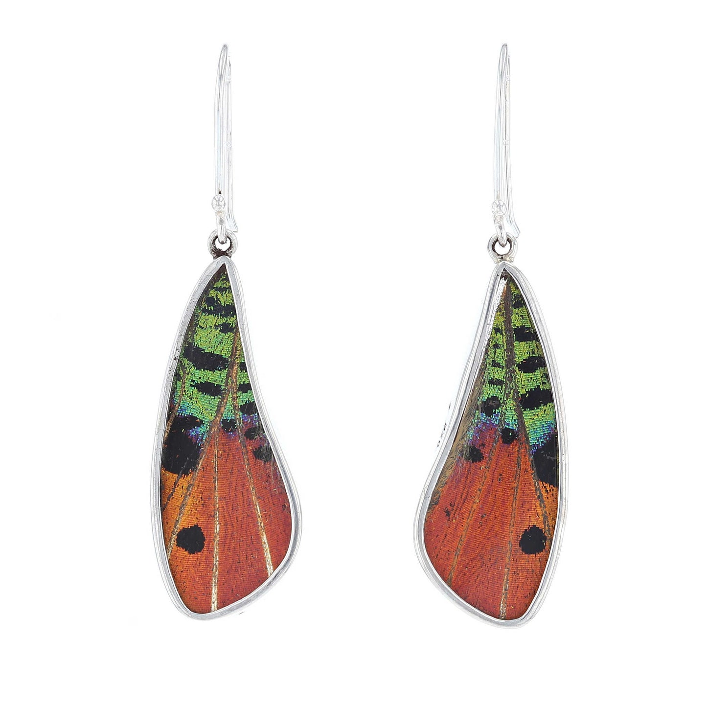 Sunset Moth Wing Earrings | Sterling Silver