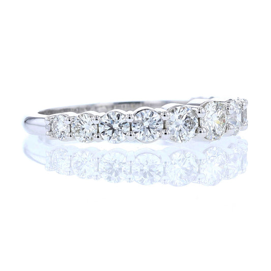 White Gold Graduated Diamond Band