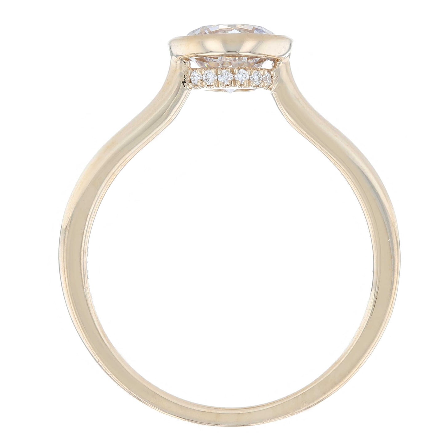 Bezel Set Surprise Diamond Solitaire Ring