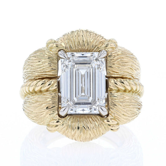 Convertible Diamond Engagement Ring Jacket Front View