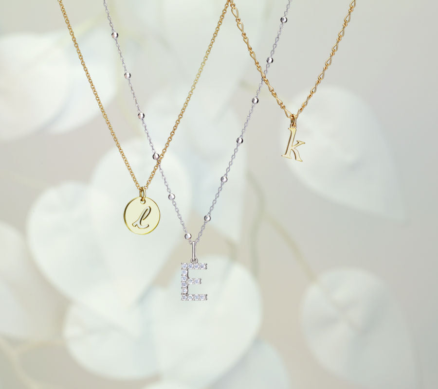 Various Initial Necklaces