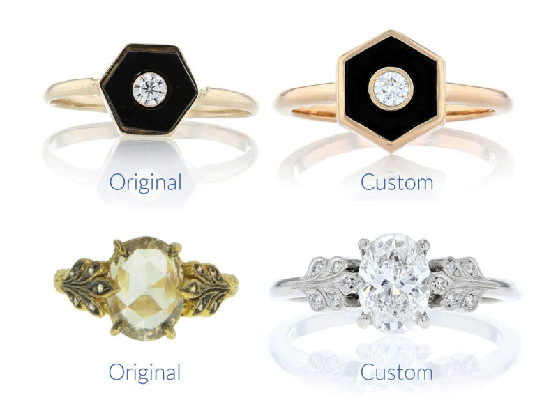 Original rings with their sturdier replicas
