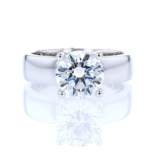 5mm Wide Solitaire Engagement Ring