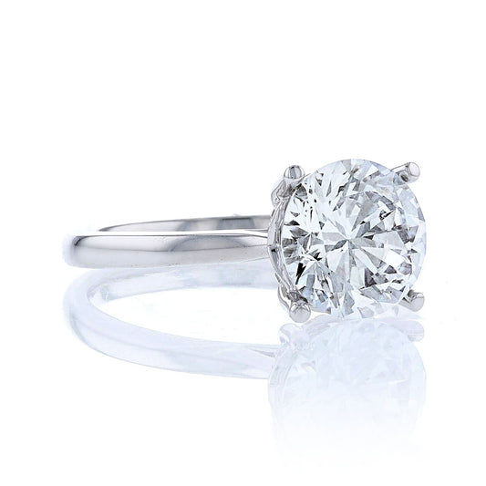Peekaboo Diamond Crown Engagement Ring