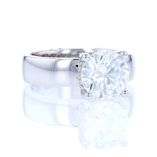 5mm Wide Solitaire Engagement Ring