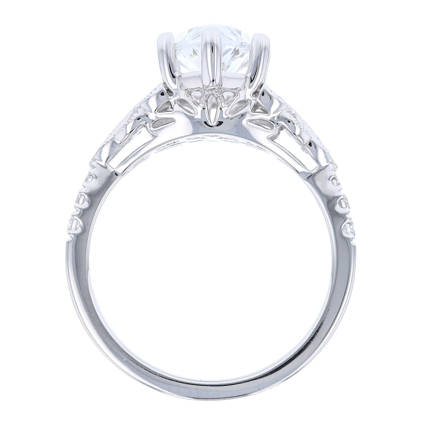 Vintage Style Marquise Engagement Ring