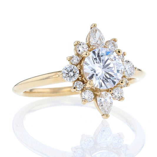 Diamond Tutu Halo Engagement Ring